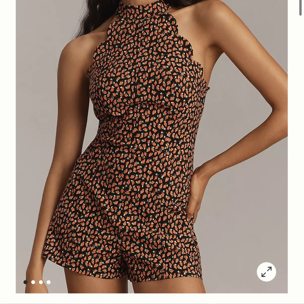 Anthropologie scallop halter